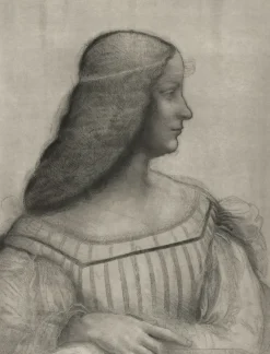 Online Estampe Portrait d'Isabelle d'Este - De Vinci Chefs D'Œuvre Des Musées