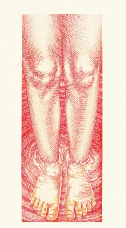 Online Estampe Portrait en pied - Agathe May 1999 Créations Contemporaines