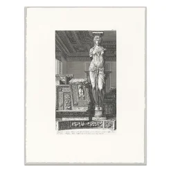 Estampe Rapprochement de divers fragments de la Salle de l'Institut - Louis-Pierre Baltard