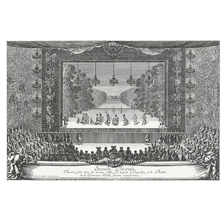 Hot Estampe Représentation du ballet de la Princesse d'Elide Personnages Et Évènements Historiques