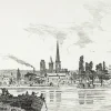 Discount Estampe Rouen : vue générale - Emile-Frédéric Nicolle Architecture Et Villes