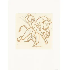 Best Estampe Thésée et le Minotaure - Roderick Mead Art Moderne