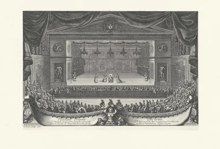 Outlet Estampe Troisième journée, Le Malade imaginaire - Jean Lepautre Personnages Et Évènements Historiques