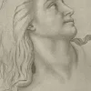 Estampe Tête de femme