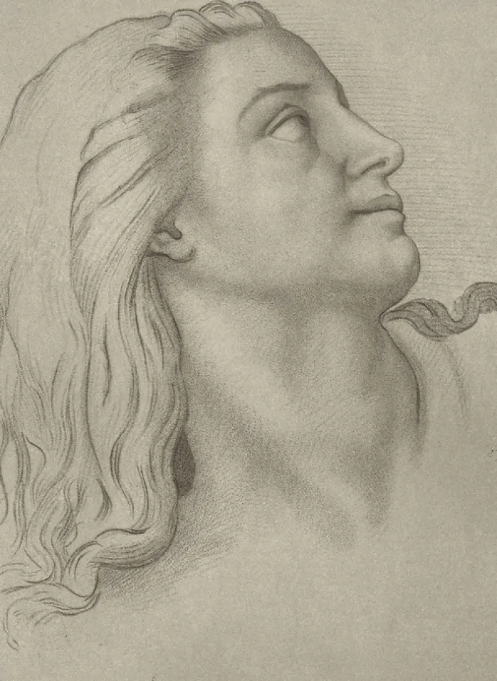 Estampe Tête de femme
