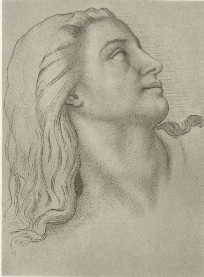 Estampe Tête de femme