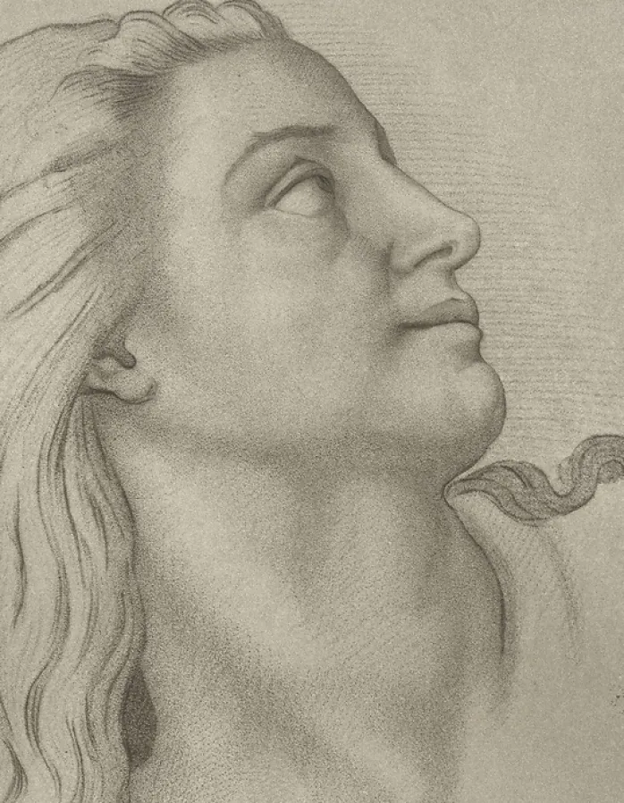 Estampe Tête de femme