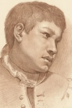 Estampe Tête de jeune garçon - Carrache