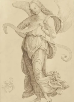 Estampe Étude d'ange debout - Le Pérugin