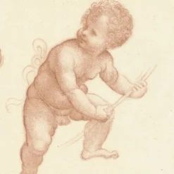 Estampe Étude d'enfant - Léonard de Vinci
