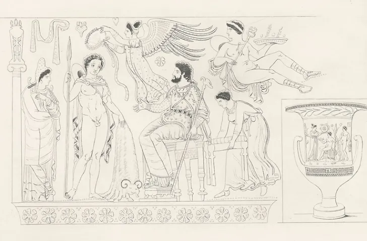 Clearance Estampe Vase de Jason tenant la Toison d'Or Dessins|Chefs D'Œuvre Des Musées
