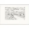 Estampe Village aux meules - Louis-Joseph Soulas Art Moderne