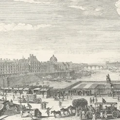 Estampe Vue de Paris, prise du milieu du Pont-Neuf
