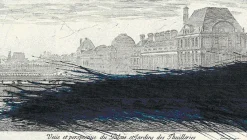 Online Estampe Vue et perspective du palais et des jardins des Tuileries - Arnulf Rainer 1992 Paris Et Le Louvre|Créations Contemporaines