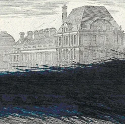 Online Estampe Vue et perspective du palais et des jardins des Tuileries - Arnulf Rainer 1992 Paris Et Le Louvre|Créations Contemporaines