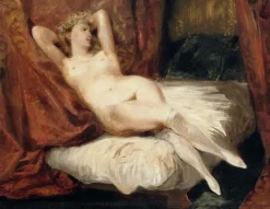 Femme nue, couchée sur un divan, dit aussi La Femme aux bas blancs (toiles encadrées)