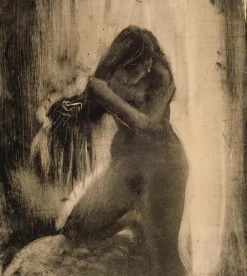 Hot Femme, nue, se coiffant (toiles encadrées) Toiles Encadrées|Affiches D'Art Encadrées