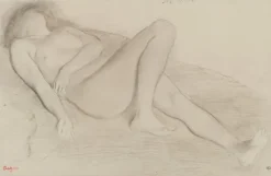 Femme nue, étendue sur le dos (panneaux acryliques)