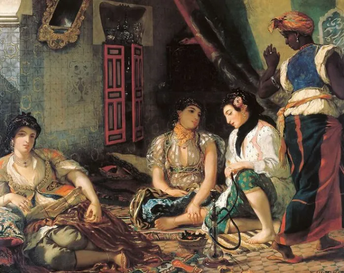 Femmes d'Alger dans leur appartement (panneaux acryliques)