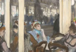 Femmes à la terrasse d'un café (panneaux aluminium)