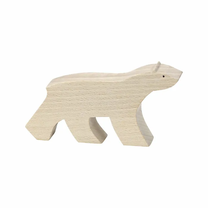 Figurine en bois François Pompon - Ours blanc, Pompon Toys