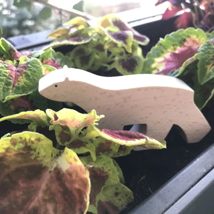 Figurine en bois François Pompon - Ours blanc, Pompon Toys