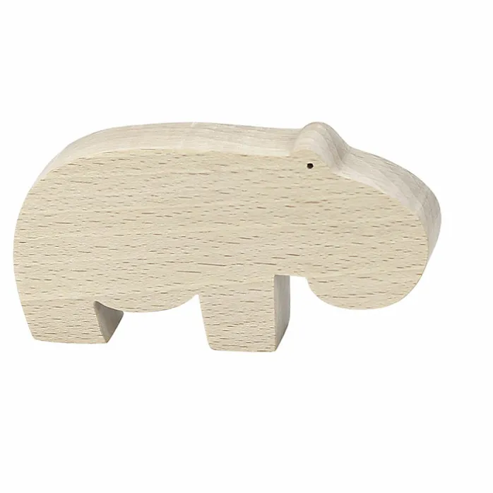 Figurine en bois François Pompon - Hippopotame, Pompon Toys