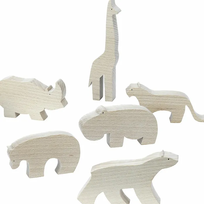 Figurine en bois François Pompon - Hippopotame, Pompon Toys