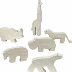 Figurine en bois François Pompon - Rhinocéros, Pompon Toys