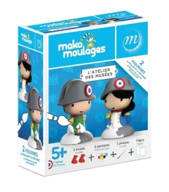 2 Figurines à mouler et à décorer Napoléon et Napoléonette - Mako moulages