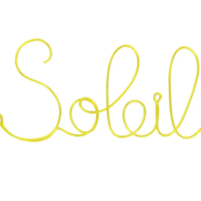 Fil sculpté en métal - Soleil