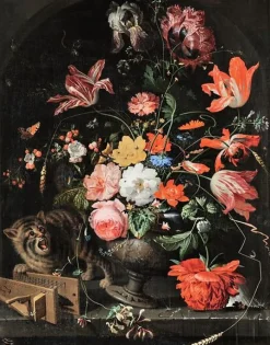 Fleurs dans une corbeille (toiles sans cadre)