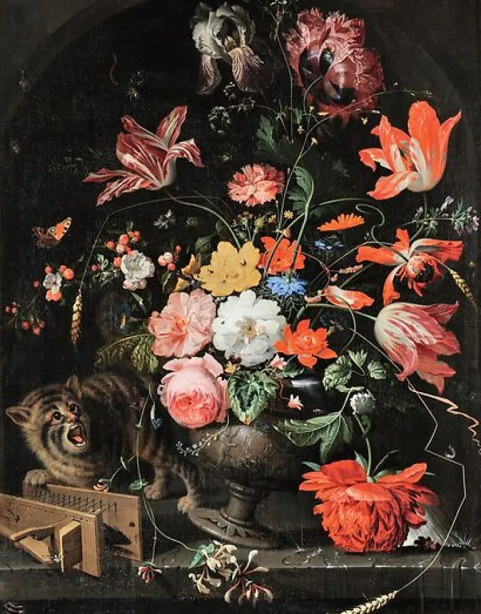 Fleurs dans une corbeille (toiles sans cadre)