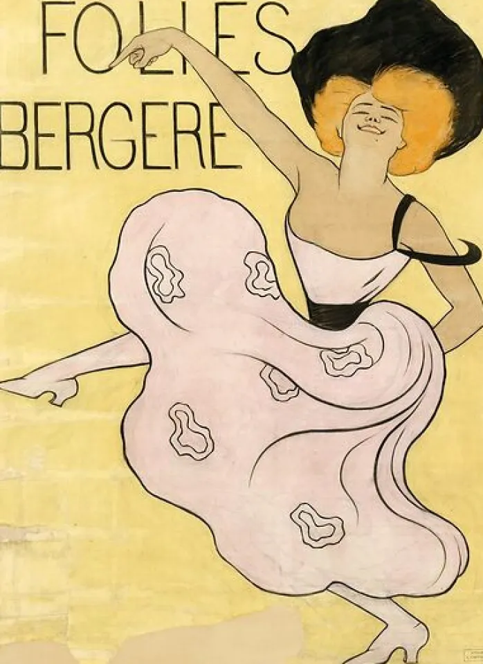 Folies Bergères : maquette définitive de l'affiche de 1900 (affiches d'art)
