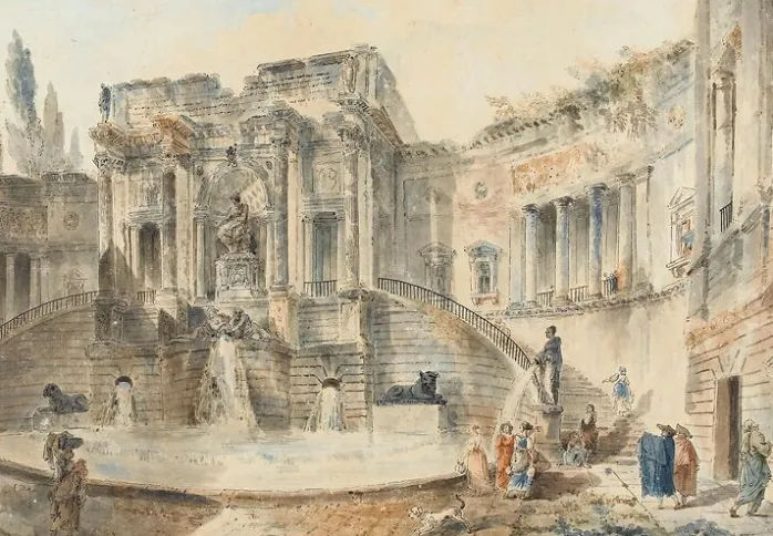 Fontaine monumentale (panneaux aluminium)