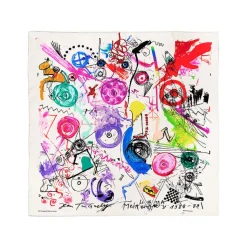 Best Foulard Meta Jean Tinguely 90x90cm Foulards, Étoles, Châles
