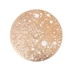 Grande broche magnétique Lunar - Métal or rosé