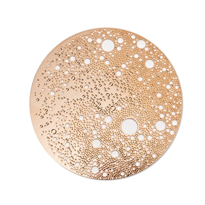 Grande broche magnétique Lunar - Métal or rosé