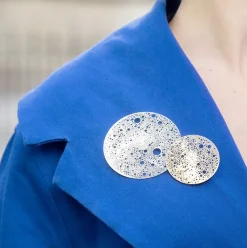 Grande broche magnétique Lunar - Métal argenté Broches