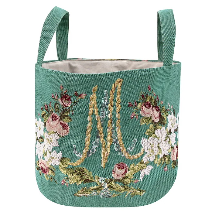 Grand panier Tapisserie Marie Antoinette - 25 x 43 cm