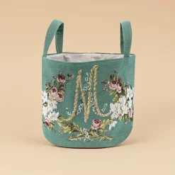 Grand panier Tapisserie Marie Antoinette - 25 x 43 cm