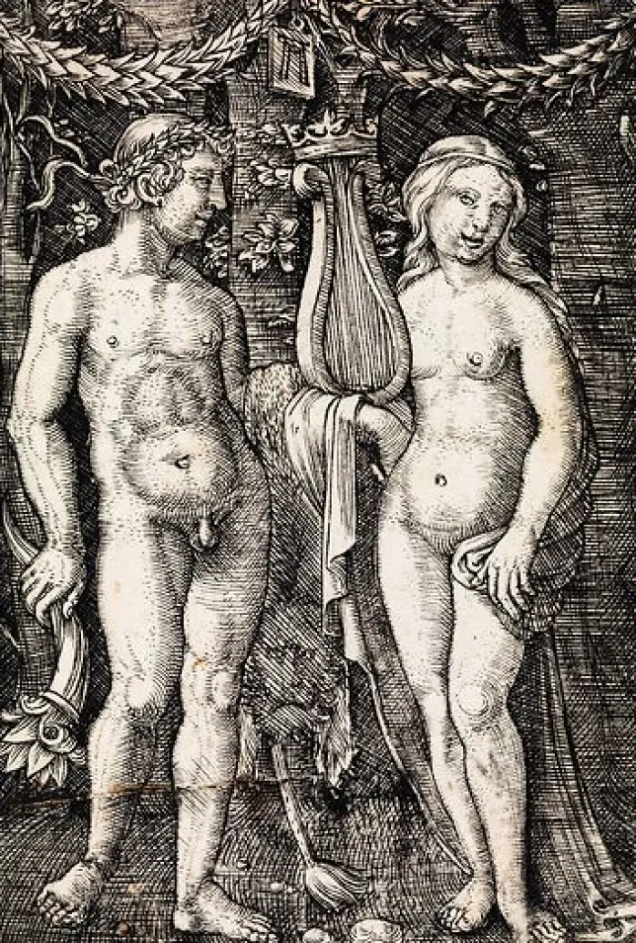 Hercule et une Muse (toiles encadrées)