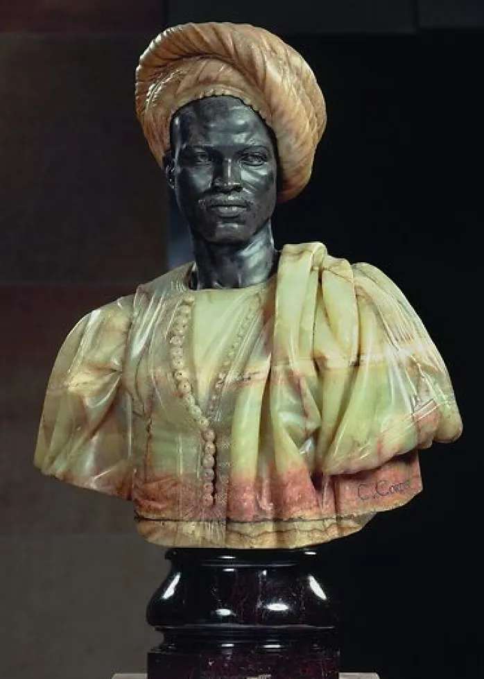 Homme du Soudan ou homme en costume algérien (panneaux aluminium)