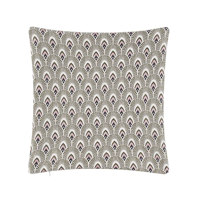 Housse de coussin Art Nouveau Paon rose - 36 x 36 cm