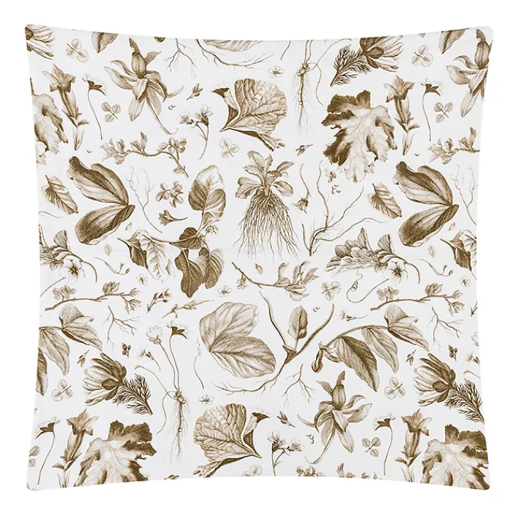 Hot Housse de coussin bronze Herbier du roi - Maison Baluchon Art De La Maison
