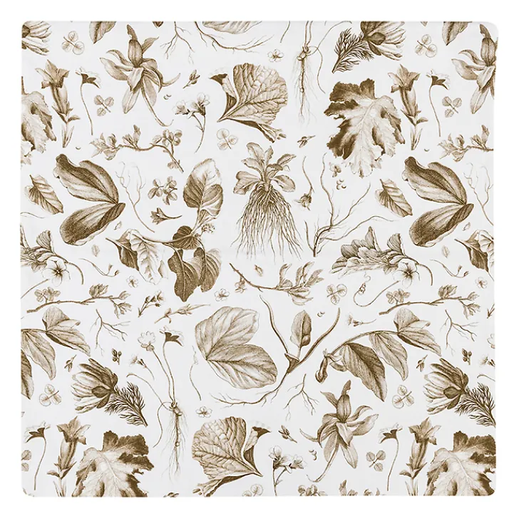 Hot Housse de coussin bronze Herbier du roi - Maison Baluchon Art De La Maison