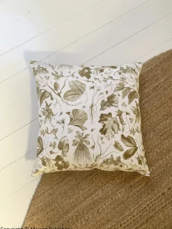Hot Housse de coussin bronze Herbier du roi - Maison Baluchon Art De La Maison