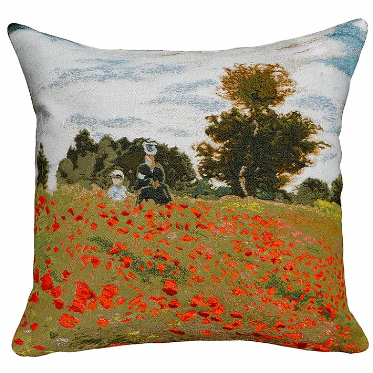 Best Housse de coussin Claude Monet - Coquelicots 45x45cm Art De La Maison