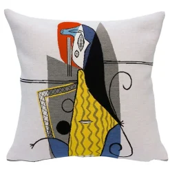 New Housse de coussin Picasso Femme dans un fauteuil Art De La Maison