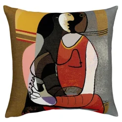 New Housse de coussin Picasso Femme assise Art De La Maison